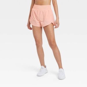 Light Pink Crinkle Tulip Shorts Womens Small All In Motion